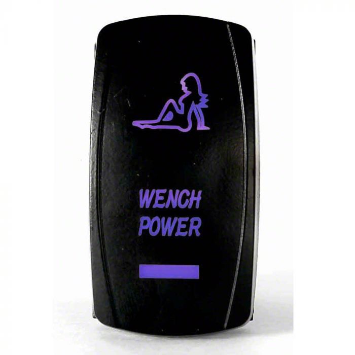 Quake LED Yukon 2-Way Wench Power Rocker Switch; Blue QRS286 (Universal ...