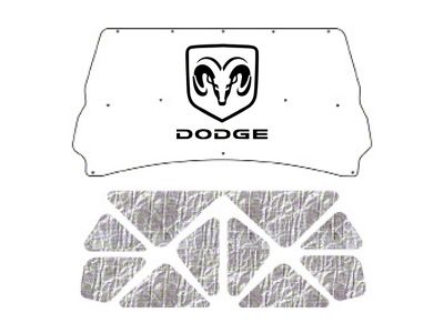QuietRide Solutions AcoustiHOOD UnderHood Cover with RAM Head Logo (09-18 RAM 1500)