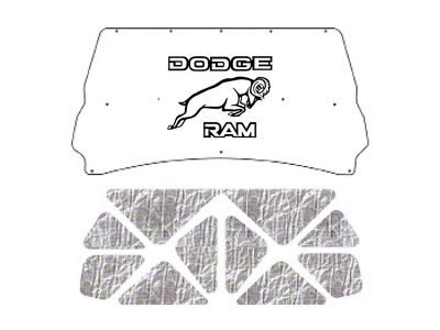 QuietRide Solutions AcoustiHOOD UnderHood Cover with Dodge RAM Logo (94-02 RAM 3500)