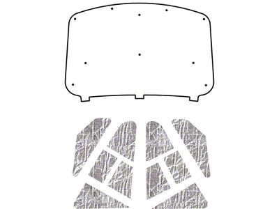 QuietRide Solutions AcoustiHOOD UnderHood Cover; Smooth (14-15 Sierra 1500)