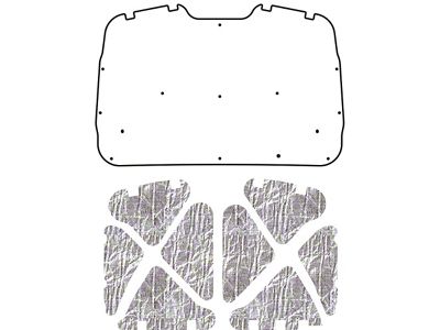 QuietRide Solutions AcoustiHOOD UnderHood Cover; Smooth (01-06 Sierra 3500 HD)