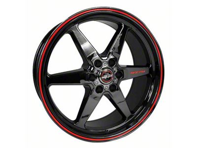 Race Star 93 Truck Star Gloss Black 6-Lug Wheel; Front Only; 17x7; 0mm Offset (07-13 Sierra 1500)