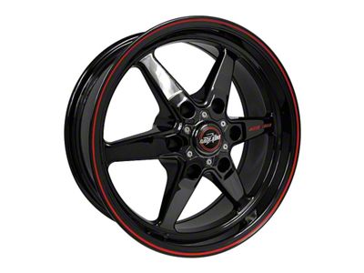 Race Star 93 Truck Star Gloss Black 6-Lug Wheel; Front Only; 17x4.5; -25.4mm Offset (07-13 Silverado 1500)