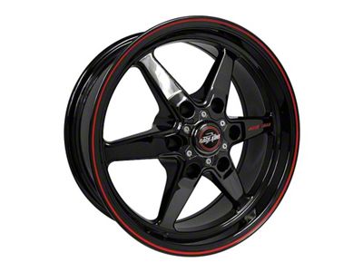 Race Star 93 Truck Star Gloss Black 6-Lug Wheel; Front Only; 17x7; 0mm Offset (07-13 Silverado 1500)