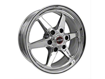 Race Star 93 Truck Star Chrome 6-Lug Wheel; Front Only; 17x4.5; -25.4mm Offset (24-25 Ranger)
