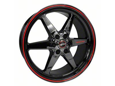 Race Star 93 Truck Star Black Chrome 6-Lug Wheel; Front Only; 17x4.5; -25.4mm Offset (23-24 Canyon)