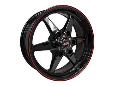Race Star 93 Truck Star Gloss Black 6-Lug Wheel; Front Only; 17x7; 0mm Offset (23-24 Canyon)