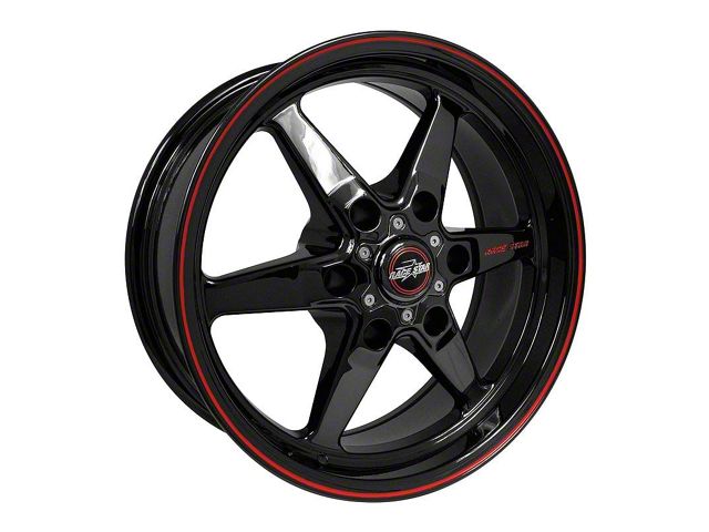 Race Star 93 Truck Star Gloss Black 6-Lug Wheel; Front Only; 17x7; 0mm Offset (23-24 Colorado)
