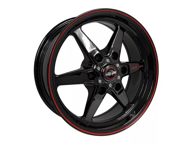 Race Star 93 Truck Star Gloss Black 6-Lug Wheel; Front Only; 17x7; 0mm Offset (23-24 Colorado)