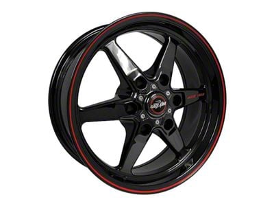 Race Star 93 Truck Star Gloss Black 6-Lug Wheel; Front Only; 17x4.5; -25.4mm Offset (07-14 Tahoe)