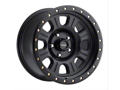 Raceline Monster Satin Black 8-Lug Wheel; 17x9; -12mm Offset (01-06 Silverado 2500 HD)