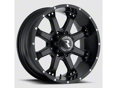 Raceline Assault Gloss Black 8-Lug Wheel; 20x9; 0mm Offset (01-06 Silverado 3500 HD SRW)
