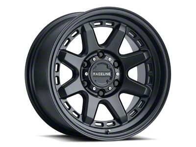 Raceline Scout Satin Black 8-Lug Wheel; 18x9; 18mm Offset (03-09 RAM 3500 SRW)