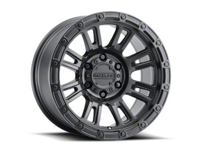 Raceline Compass Satin Black 6-Lug Wheel; 17x9; -12mm Offset (04-08 F-150)