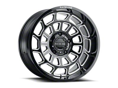 Raceline Warp Gloss Black Milled 6-Lug Wheel; 20x9; 18mm Offset (04-08 F-150)