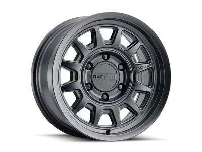 Raceline Aero Satin Black 6-Lug Wheel; 17x9; -12mm Offset (07-13 Sierra 1500)