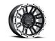 Raceline Compass Satin Black with Silver Ring 6-Lug Wheel; 17x8.5; 0mm Offset (07-13 Silverado 1500)