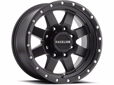 Raceline Defender Gloss Black 6-Lug Wheel; 18x9; -12mm Offset (07-14 Yukon)