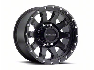 Raceline Clutch Matte Black 8-Lug Wheel; 20x10; -19mm Offset (08-10 F-250 Super Duty)