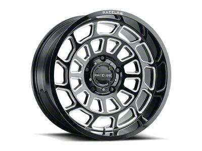 Raceline Warp Gloss Black Milled 6-Lug Wheel; 22x10; -19mm Offset (09-14 F-150)