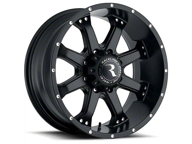 Raceline Assault Gloss Black 5-Lug Wheel; 18x9; 20mm Offset (09-18 RAM 1500)