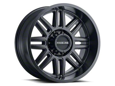 Raceline Split Satin Black 5-Lug Wheel; 18x9; -12mm Offset (09-18 RAM 1500)