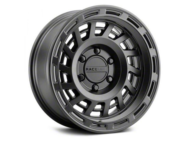 Raceline Halo Satin Black 8-Lug Wheel; 18x9; -12mm Offset (10-18 RAM 2500)