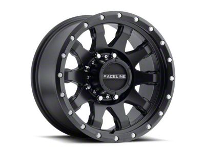 Raceline Clutch Matte Black 8-Lug Wheel; 20x10; -19mm Offset (11-16 F-250 Super Duty)