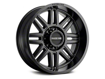 Raceline Split Satin Black 8-Lug Wheel; 18x9; 18mm Offset (11-16 F-250 Super Duty)