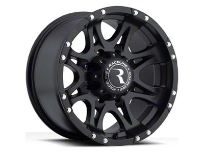 Raceline Raptor Gloss Black 6-Lug Wheel; 20x9; 20mm Offste (14-18 Silverado 1500)