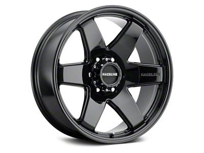 Raceline Addict Gloss Black 6-Lug Wheel; 18x8; 35mm Offset (15-22 Canyon)