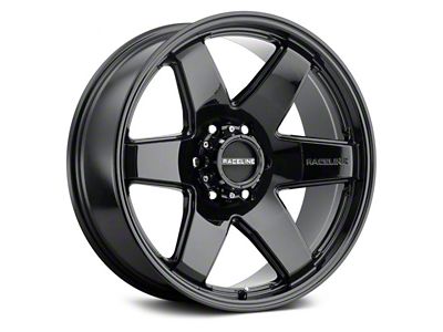 Raceline Addict Gloss Black 6-Lug Wheel; 18x9; 12mm Offset (15-22 Canyon)