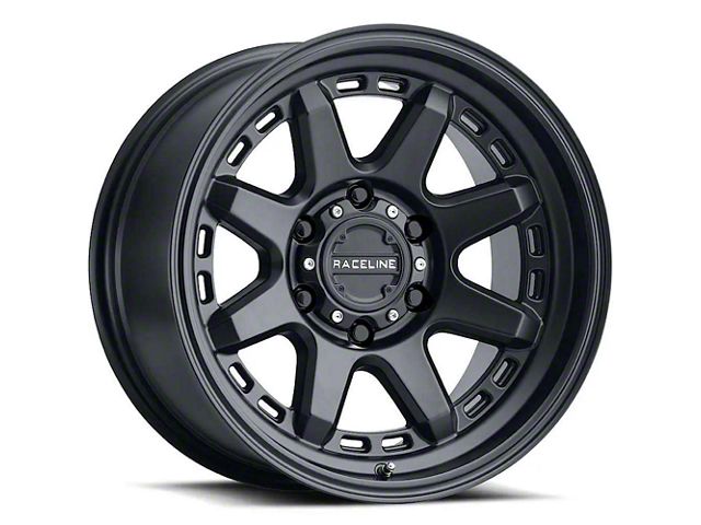 Raceline Scout Satin Black 8-Lug Wheel; 18x9; -12mm Offset (15-19 Silverado 2500 HD)