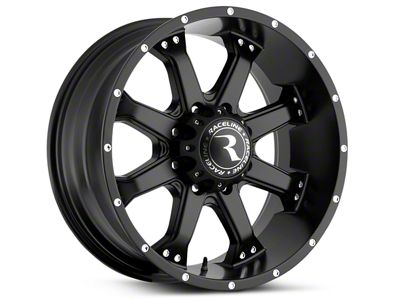 Raceline Assault Black 6-Lug Wheel; 20x9; 30mm Offset (99-06 Sierra 1500)