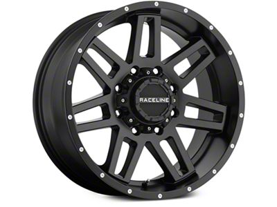 Raceline Injector Black 6-Lug Wheel; 18x9; 18mm Offset (99-06 Sierra 1500)