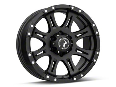 Raceline Raptor Black 6-Lug Wheel; 18x9; -6mm Offset (99-06 Sierra 1500)