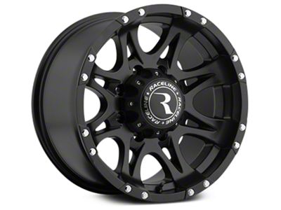 Raceline Raptor Black 6-Lug Wheel; 20x9; 30mm Offset (99-06 Sierra 1500)