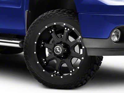 Raceline Injector Black 6-Lug Wheel; 20x9; 20mm Offset (07-13 Sierra 1500)