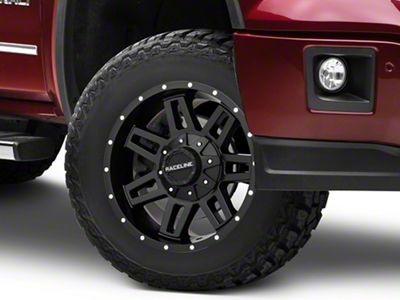Raceline Injector Black 6-Lug Wheel; 18x9; 18mm Offset (14-18 Sierra 1500)