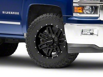 Raceline Injector Black 6-Lug Wheel; 20x9; 20mm Offset (14-18 Silverado 1500)