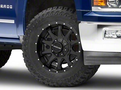 Raceline Shift Black 6-Lug Wheel; 20x9; 0mm Offset (14-18 Silverado 1500)