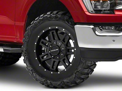 Raceline Injector Black 6-Lug Wheel; 18x9; -12mm Offset (21-25 F-150)