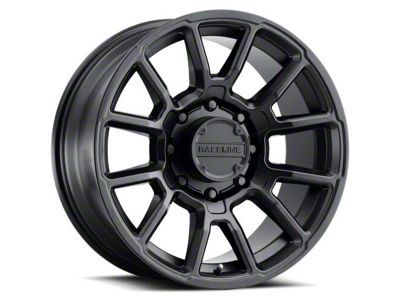 Raceline Gauge Satin Black 8-Lug Wheel; 18x9; 18mm Offset (23-25 F-250 Super Duty)