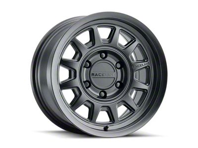 Raceline Aero Satin Black 6-Lug Wheel; 17x9; -12mm Offset (2024 Ranger)