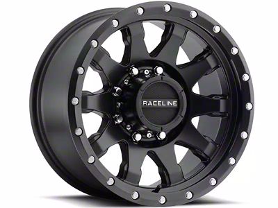 Raceline Clutch Matte Black 6-Lug Wheel; 20x9; 18mm Offset (2024 Ranger)