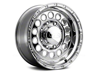 Raceline Rock Crusher Polished 6-Lug Wheel; 17x9; 0mm Offset (99-06 Sierra 1500)