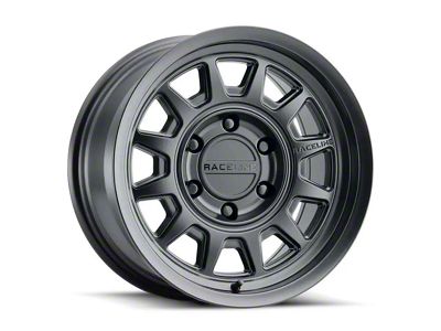 Raceline Aero Satin Black 6-Lug Wheel; 17x9; -12mm Offset (99-06 Silverado 1500)