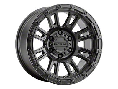 Raceline Compass Satin Black 6-Lug Wheel; 18x9; 18mm Offset (99-06 Silverado 1500)