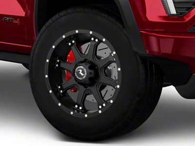 Raceline Assault Black 6-Lug Wheel; 18x9; 25mm Offset (23-26 Canyon)