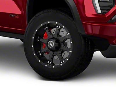Raceline Assault Black 6-Lug Wheel; 18x9; -6mm Offset (23-25 Canyon)
